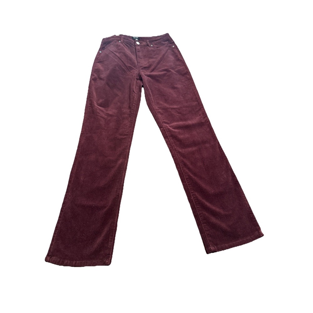 NWT Well Worn High Rise Corduroy Pants Burgundy Red Men's Size 10/30 Waist 31